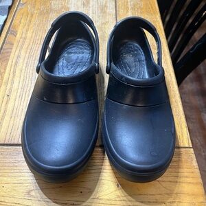 CROCS Black Moccasins Slip-Resistant Comfort